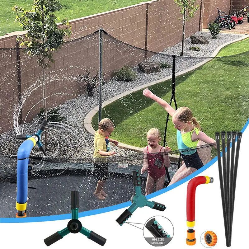 

360 Вращающийся батут спринклер из нержавеющей стали спринклер для воды детский летний открытый аквапарк-игрушки для аквапарка