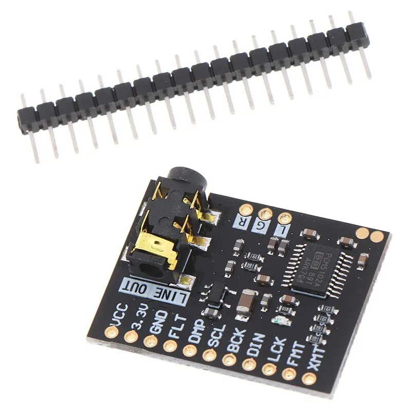 PCM5102A DAC I2S Interface Decoder Board 192KHz 24bit Stereo Jack Digital Audio Player Phat Format Module for Raspberry Pin | Компьютеры и
