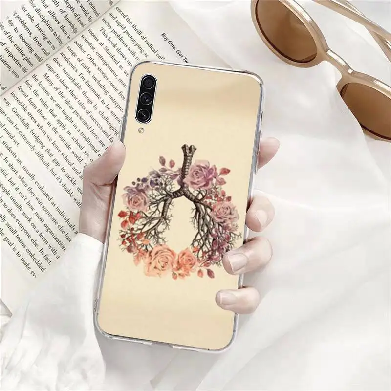 

painting of human Phone Case Transparent for Samsung s9 s10 s20 Huawei honor P20 P30 P40 xiaomi note mi 8 9 pro lite plus