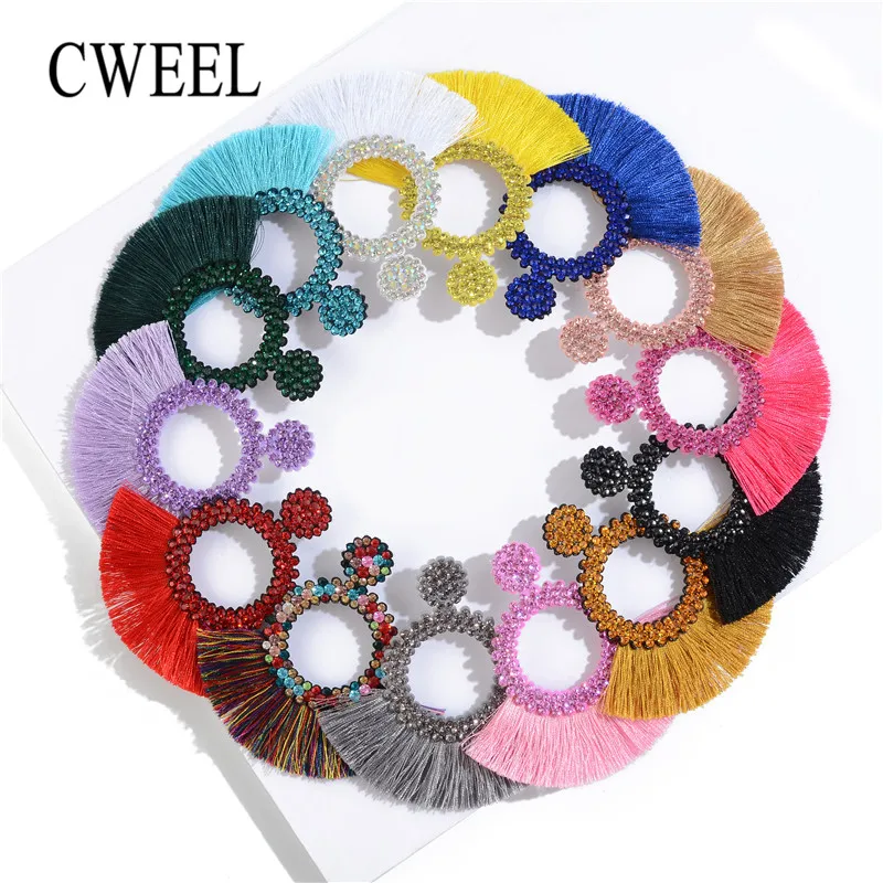 CWEEL горячая Распродажа Модные женские серьги ручной работы из бисера для