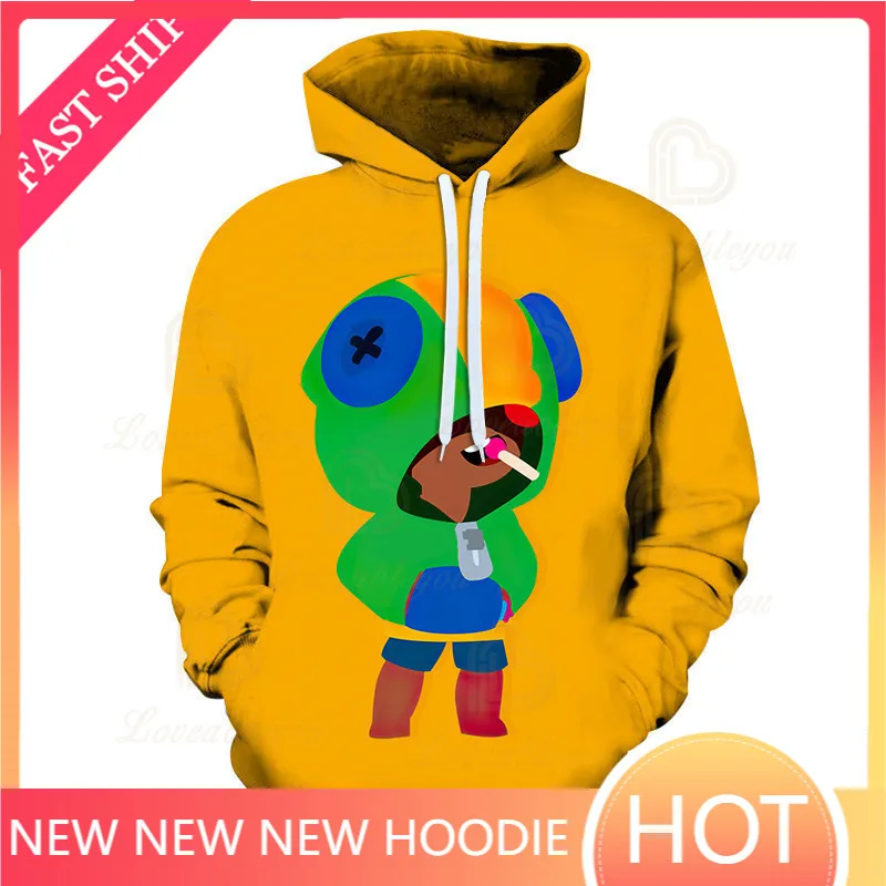 

Anime Star Hoodie Birthday Gift POCO Brawings Boys Girls 3D PRIMO MORTIS Thin Hoodie Crow Spike MAX Shelly Hoodie Kids Game