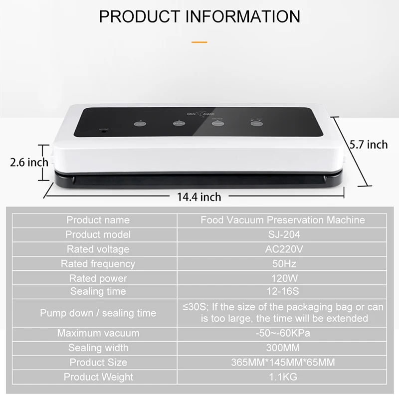 Вакуумная упаковочная машина для пищевых продуктов 10 пакетов 220 в 110 в|Вакуумные