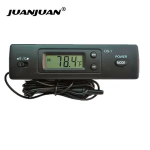 Высококачественный цифровой термометр-50  80 градусов, автоматический ЖК-дисплей, часы для автомобиля, аквариума, термометр, Скидка 40%