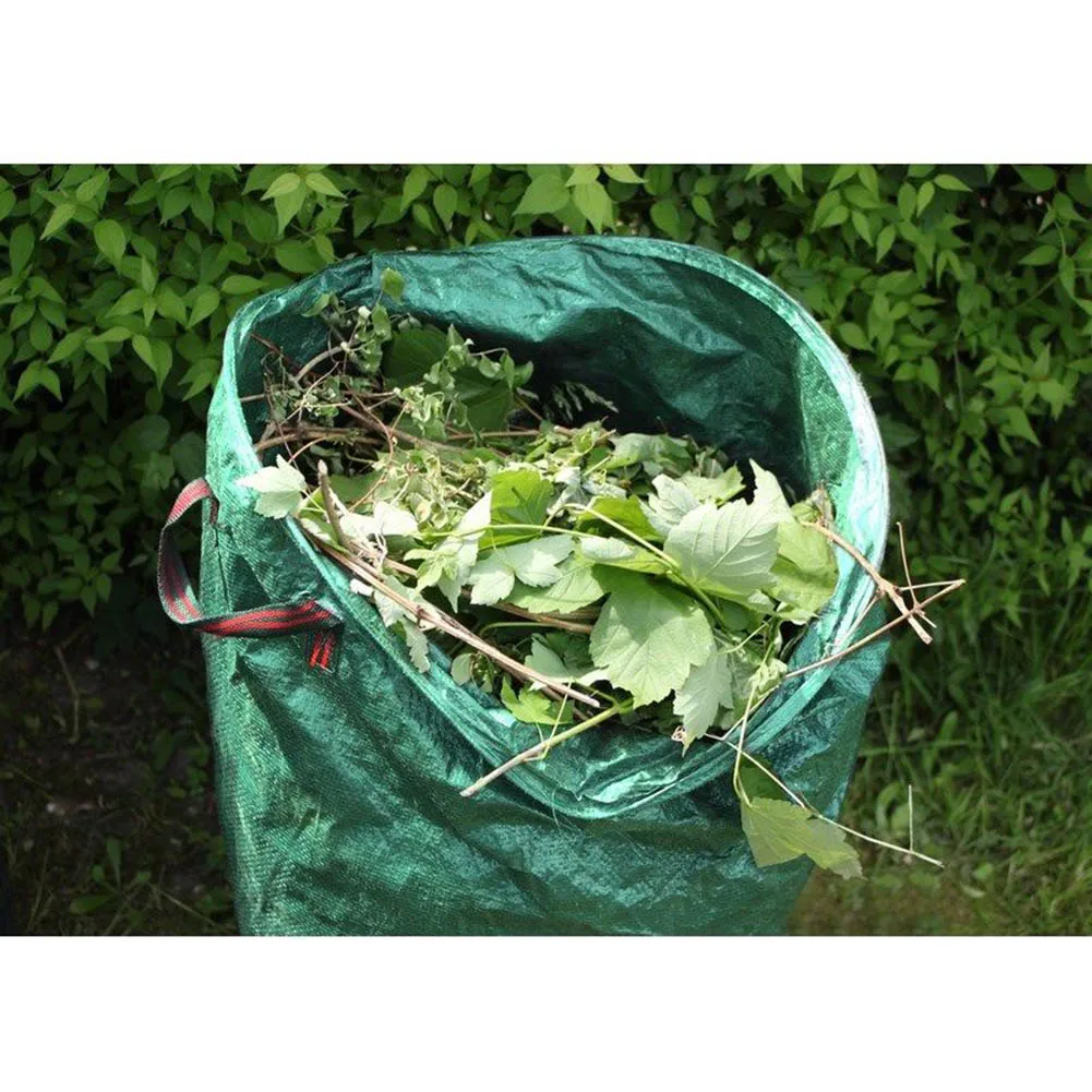 

272L Garden Waste Bag Reuseable Leaf Grass Lawn Pool Gardening Bags JW