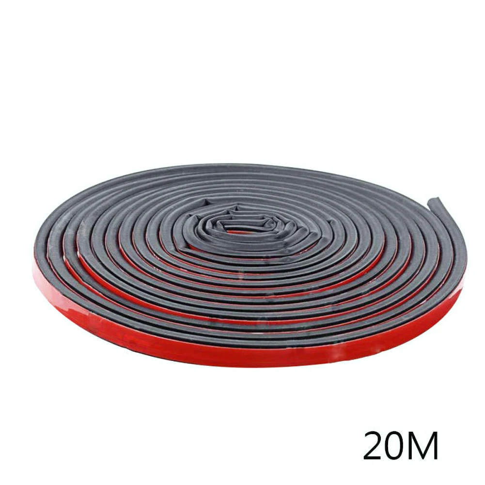 

20m B-Shape Car Self Adhesive Automotive Rubber Seal Strip Weatherstrip for Car Window Door edge anti-collision rubber strip