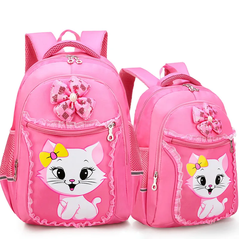 

cute children school bags girls cartoon cat school backpack princess Schoolbags kids Primary school backpack set mochila escolar
