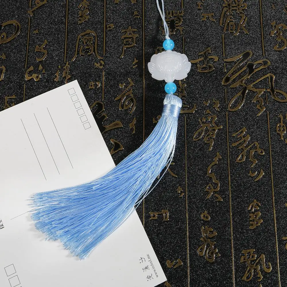 12 см цвет белый лотос кисточки ретро вентилятор кулон DIY шторы висячая одежда