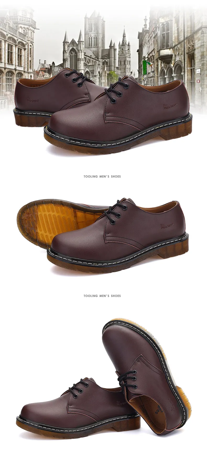 Модная обувь г. Мужские полуботинки на шнуровке Soulier Homme, большие размеры 35-45, износостойкие мужские лоферы, обувь для спилок