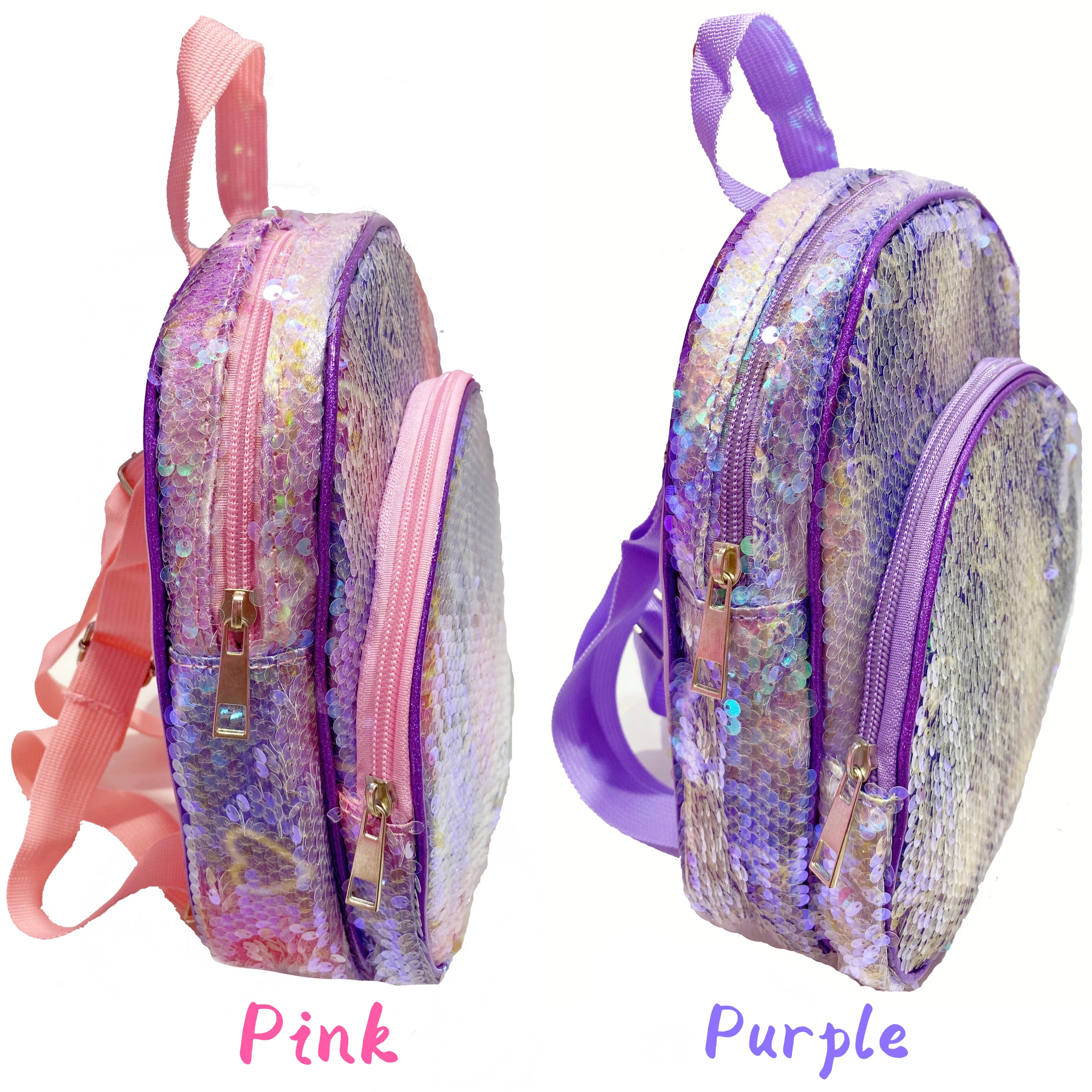 New Design Children School Bags Cartoon  Backpack Sequin Leather  Backpack Kindergarten Kids School Bags Shoulder Bags Backpack