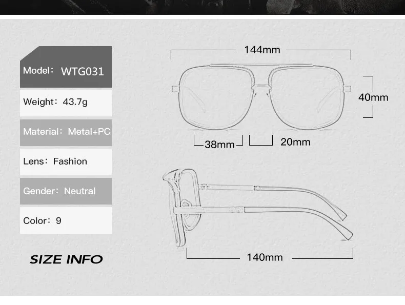 Солнцезащитные очки VWKTUUN мужские Железный человек в стиле стимпанк оправа из