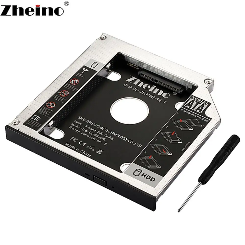 Переходник Zheino SATA3 SSD с разъемом 12 7 мм 60 ГБ 120 240 360 480 960 128 256 512 1 ТБ оптический CD/DVD-ROM