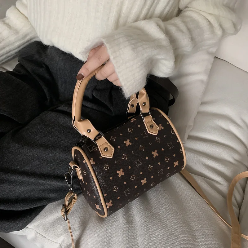 Fashion Printing Messenger Bags for Women PU Leather Purse and Handbags Small Joker Crossbody Bag | Багаж и сумки