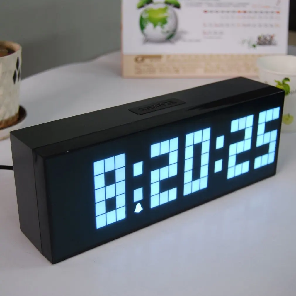 Светодиодный цифровой будильник умный креативный прикроватный с речевым