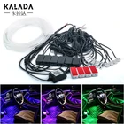 Лента декоративная 910 в 1, неоновая, Внутренние светодиодные лампы в 1, с rgb-подсветкой, bluetooth, приложением, музыкальной приборной панелью, декоративная лампа