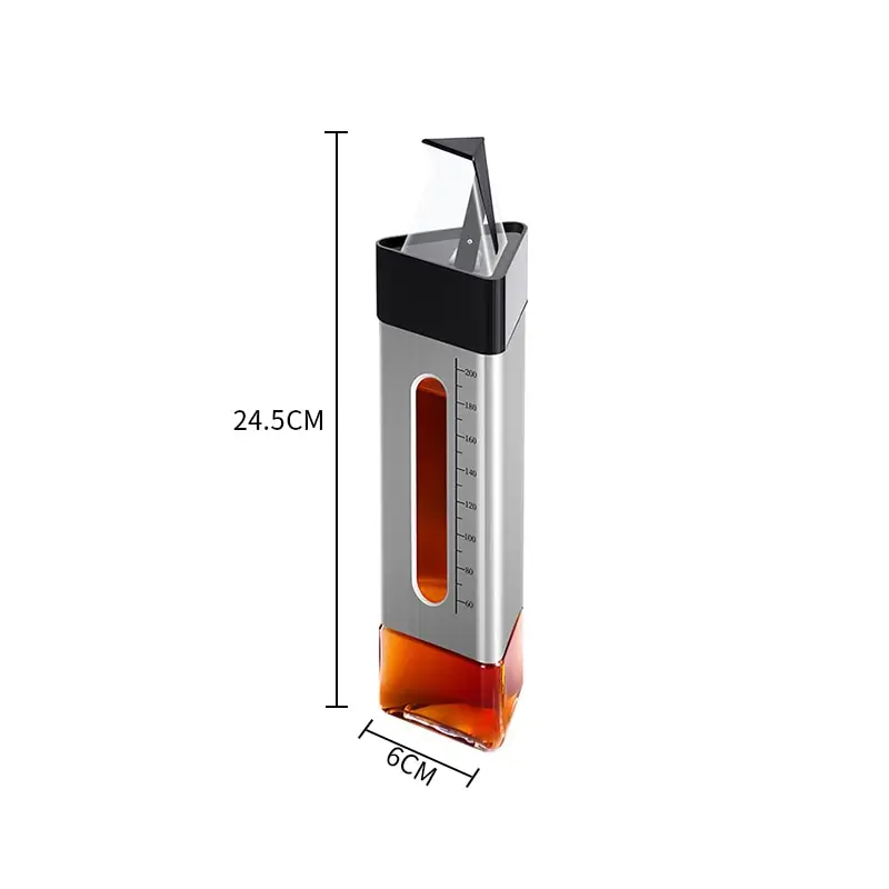 Бутылка для масла домашняя бутылка соевого соуса нержавеющая сталь + стеклянная