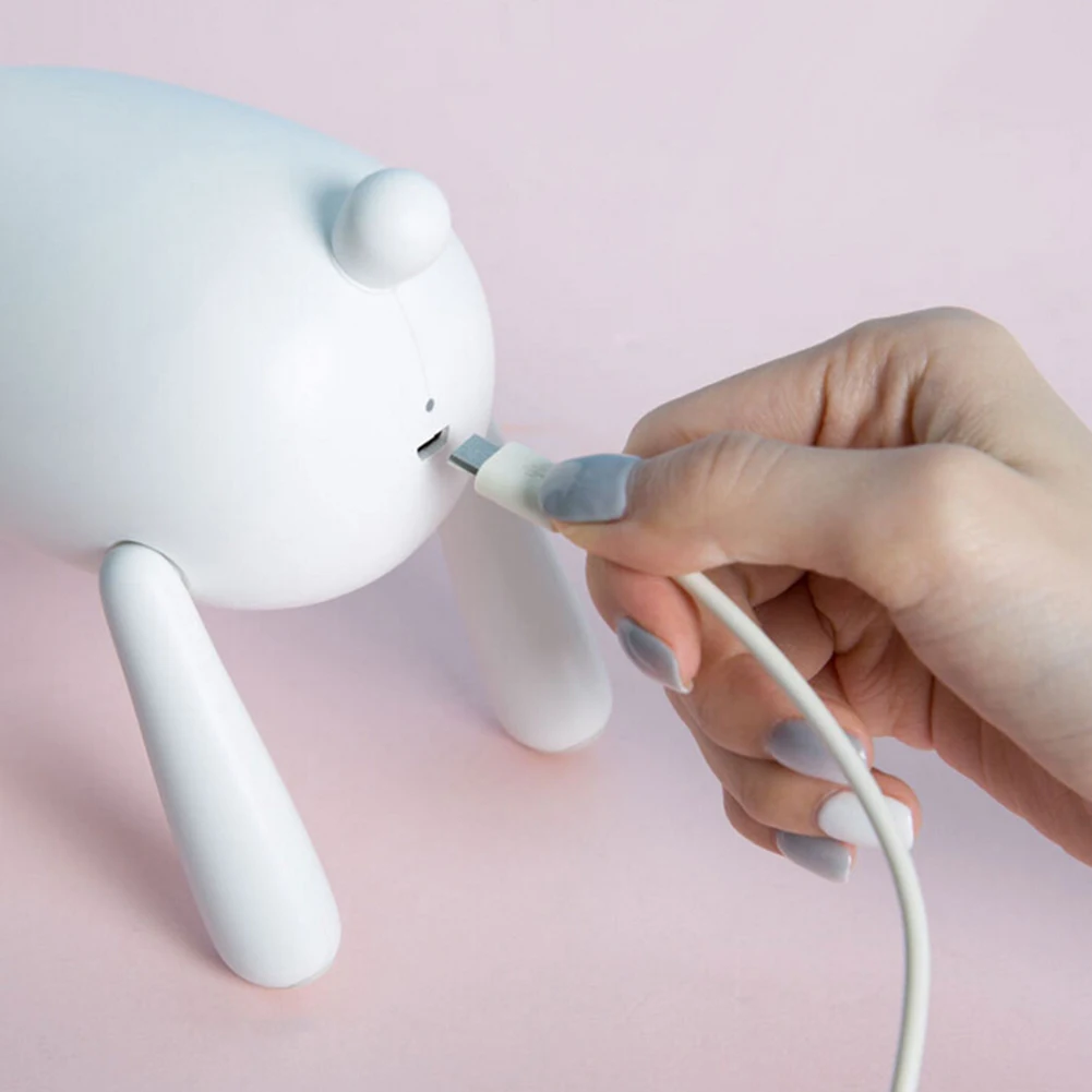 Lok олень поворотный Ночник светильник 1 шт. силиконовый Вт/5 В хвост Регулируемый