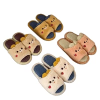 2021 new winter womens shoes cute cartoon home shoes non slip wear resistant womens slippers warm plush cotton slippers