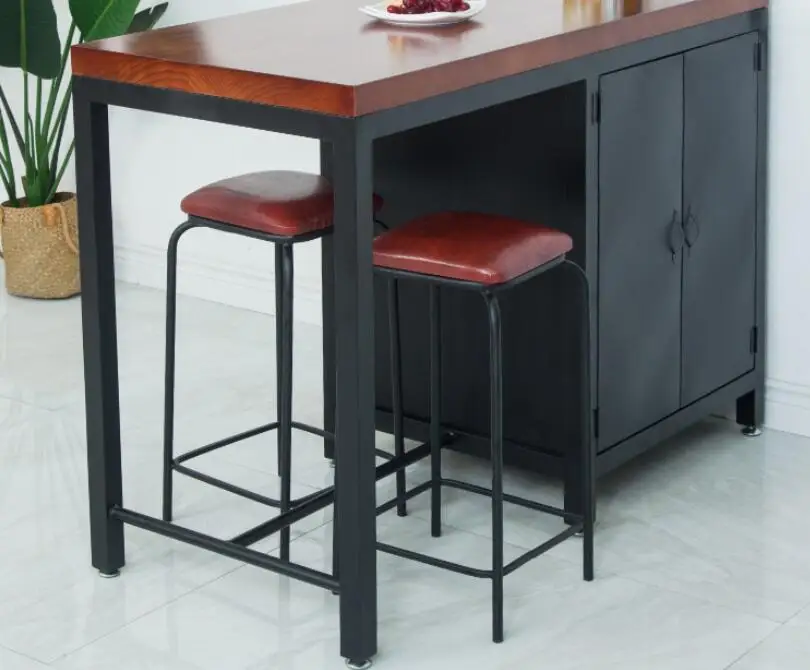 Стол кухонный из массива дерева прикроватный столик для готовой еды железная