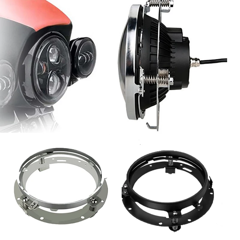 7 дюймовый круглый светодиодный кронштейн для крепления фар кольцо с отделкой