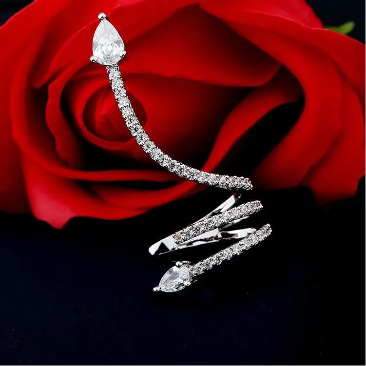 Новинка 2019 креативные персональные микро инкрустированные циркониевые серьги