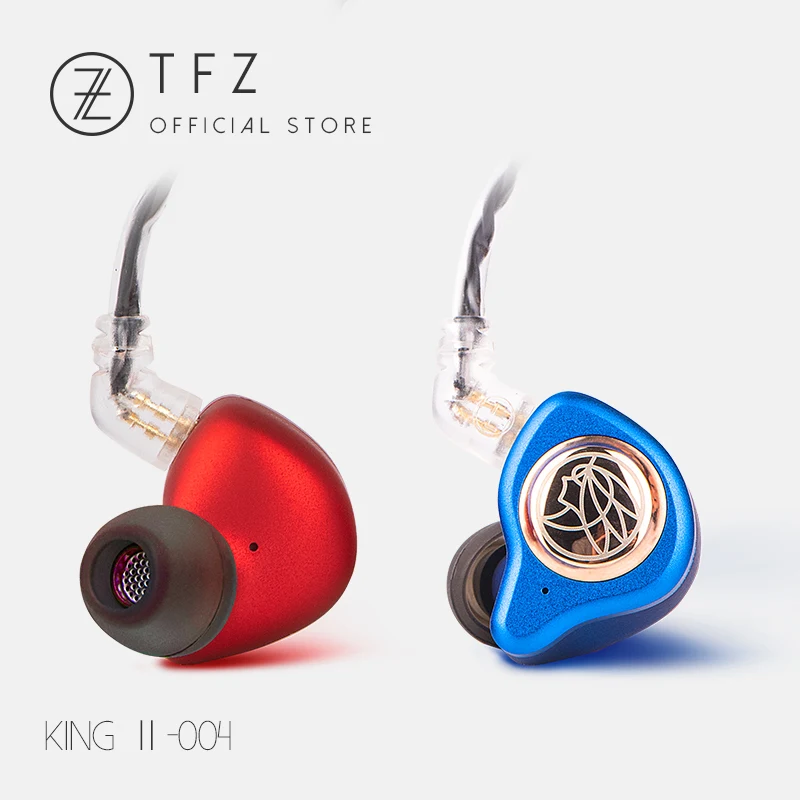 Наушники-мониторы TFZ KING The ароматный Zither II Hi-Fi проводная стереогарнитура 3 5 мм