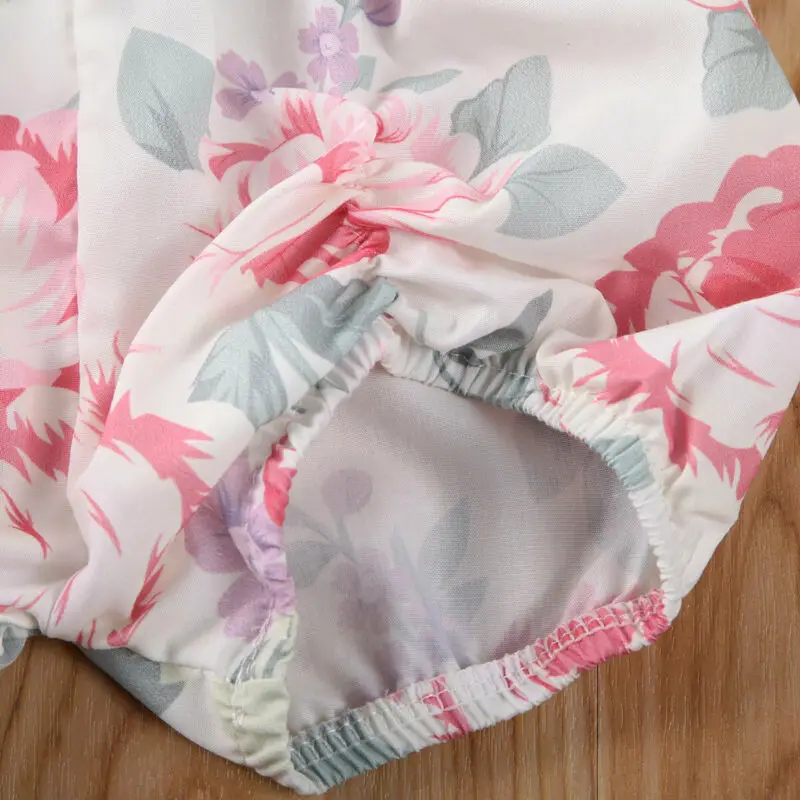 

Newborn Infant Kid Baby Girl Clothes Ruffle Tops Knitted T-Shirt Shorts Headband Outfit 2Pcs Set Summer Casual Cute Clothing