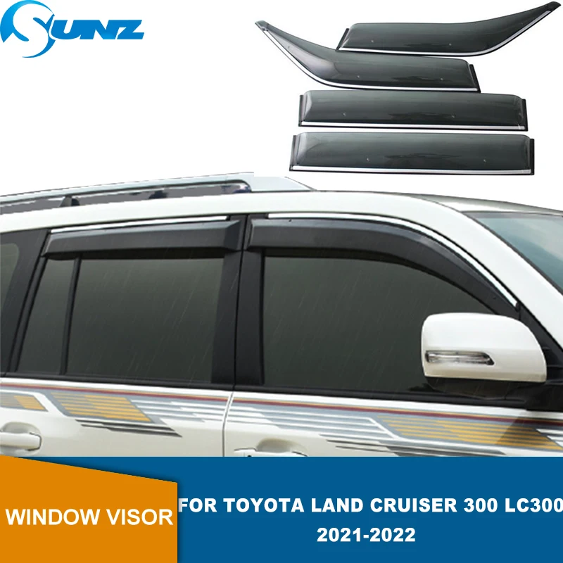 

Window Visor For Toyota Land Cruiser 300 Series LC300 2021 2022 Auto Weathershield Sun Rain Guards Side Window Deflectors SUNZ