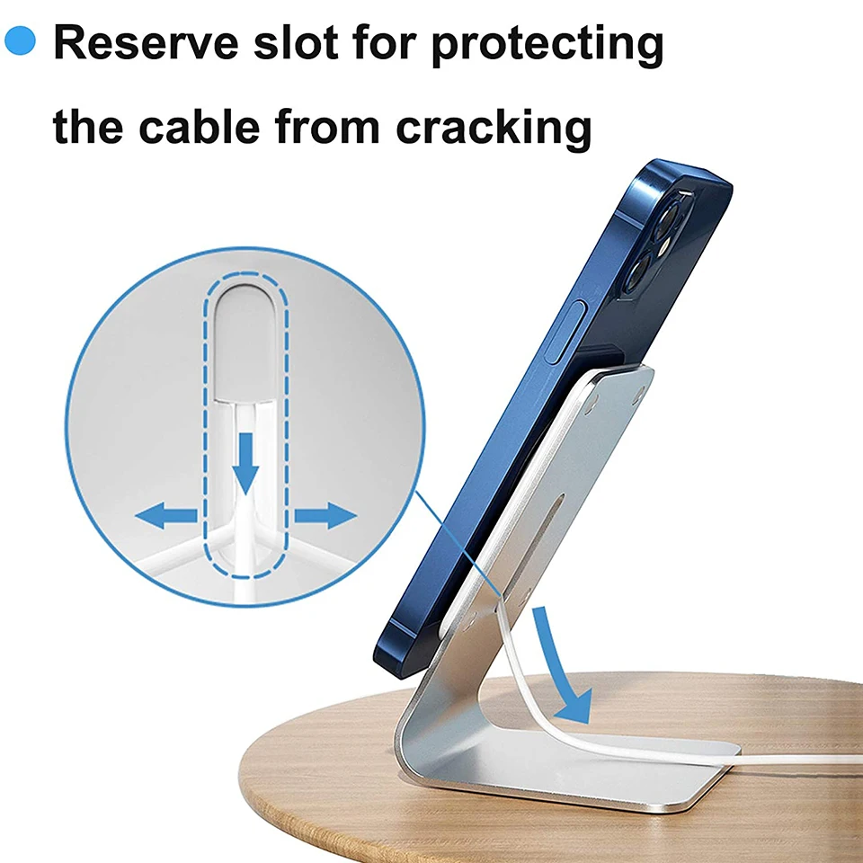 new aluminum stand for magsafe charger desktop phone holder compatible for apple magsafe charging for iphone 13 12 pro max mini free global shipping