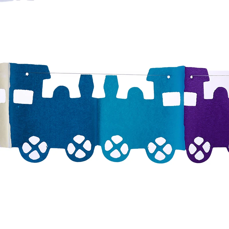 Тканевая бумага цветок сердце поезд гирлянда для детей день рождения декор