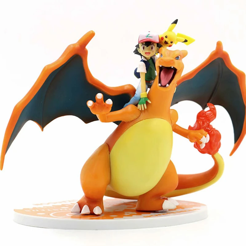 20 см Charizard с Пикачу Kit Pokemon TAKARA TOMY ПВХ аниме экшн фигурки Куклы Подарки ручной