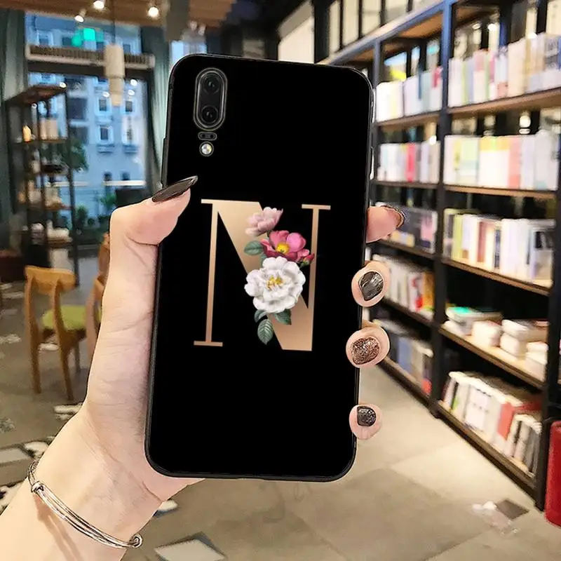 

Flower letters aesthetics Phone Case For Huawei honor Mate P 10 20 30 40 Pro 10i 9 10 20 8 x Lite