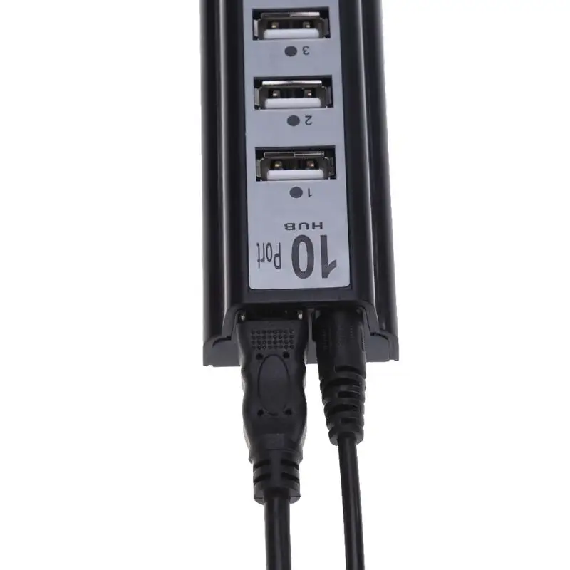 Portable Multi HUB Splitter 480Mbps High Speed 10 USB2.0 Ports Extender Adapter Hub EU for Computer Laptop | Компьютеры и офис