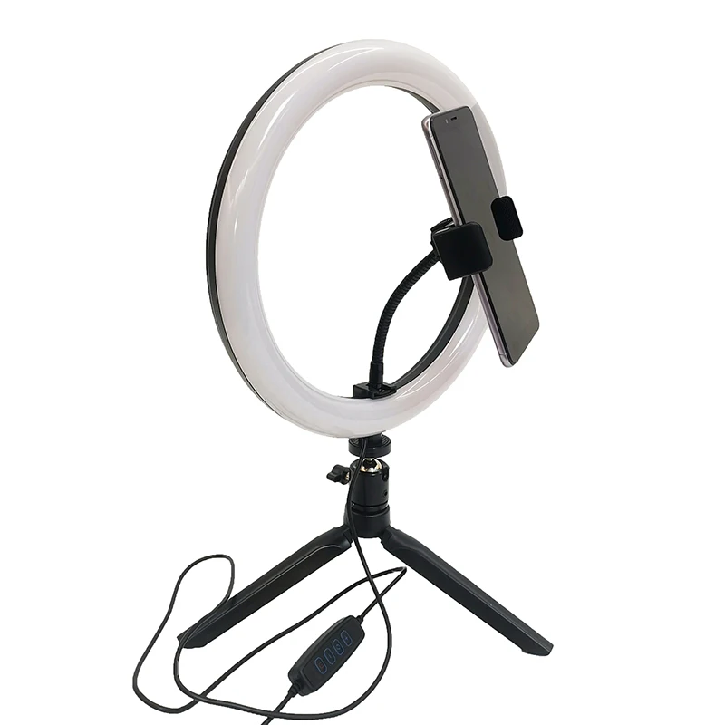10 дюймов мобильный телефон кронштейн со штативом для наполнения лампа кольцо
