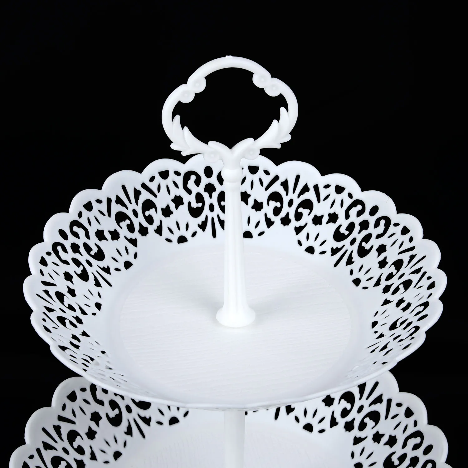 Трехуровневый подстаканник для торта тарелка поднос конфет и десертов держатель