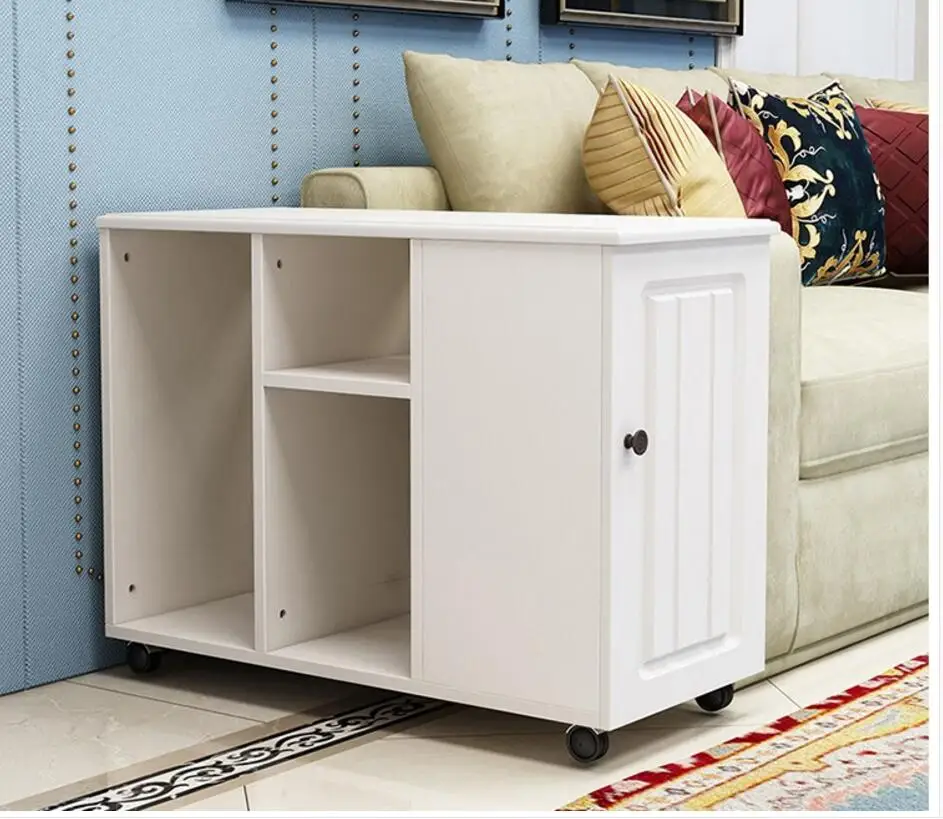 Modern minimalist sofa side cabinet coffee table Nordic light luxury corner several moving rack balcony tea tab | Мебель