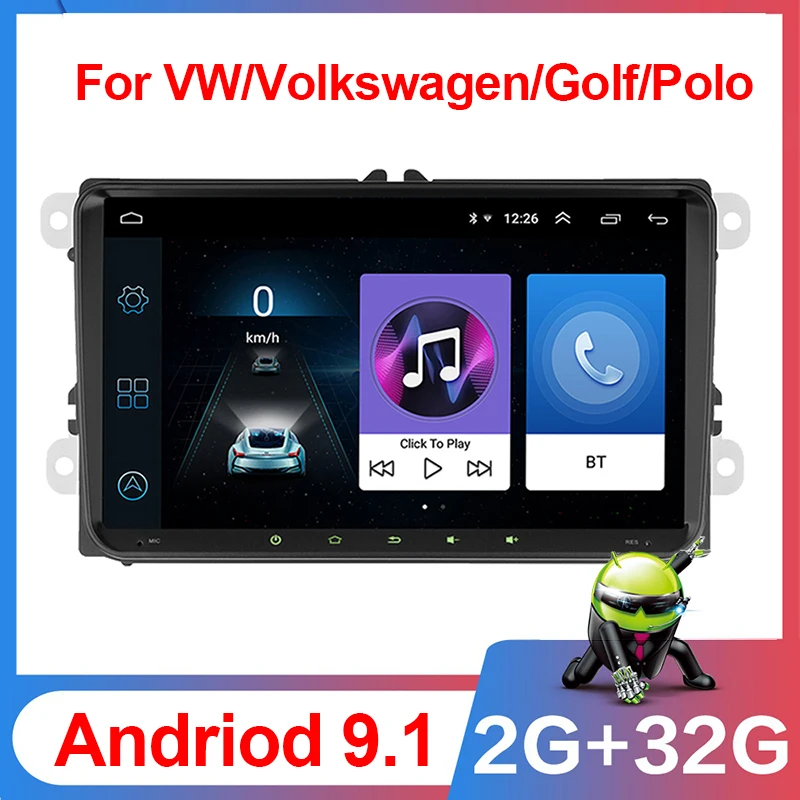 Автомагнитола для Volkswagen стерео-система на Android с 9 &quotэкраном Skoda Octavia Golf 5 6 touran passat