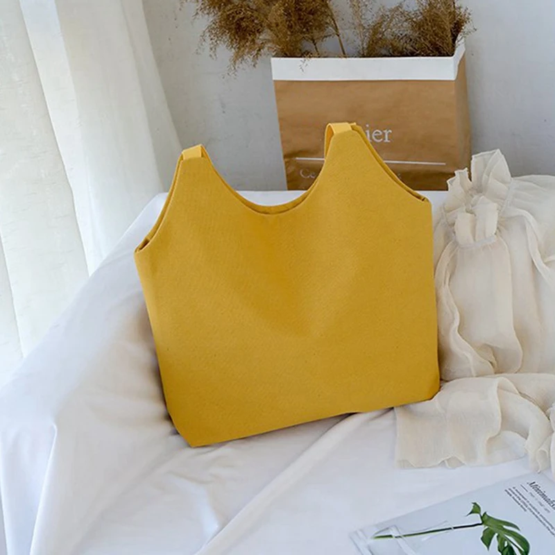 

Simple Portable Canvas Bag for Female College Students