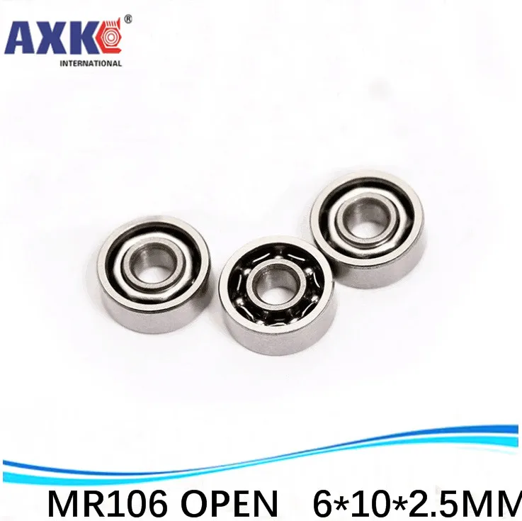 AXK Бесплатная доставка Миниатюрный подшипник MR106 L-1060 WA676 открытый 6*10*2 5 мм для