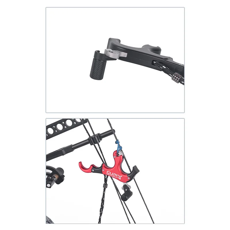 Practical Archery Bow Release Aid 3/4-Finger Thumb Caliper Adjustable 360 degree Trigger Grip Outdoor Hunting Training | Спорт и