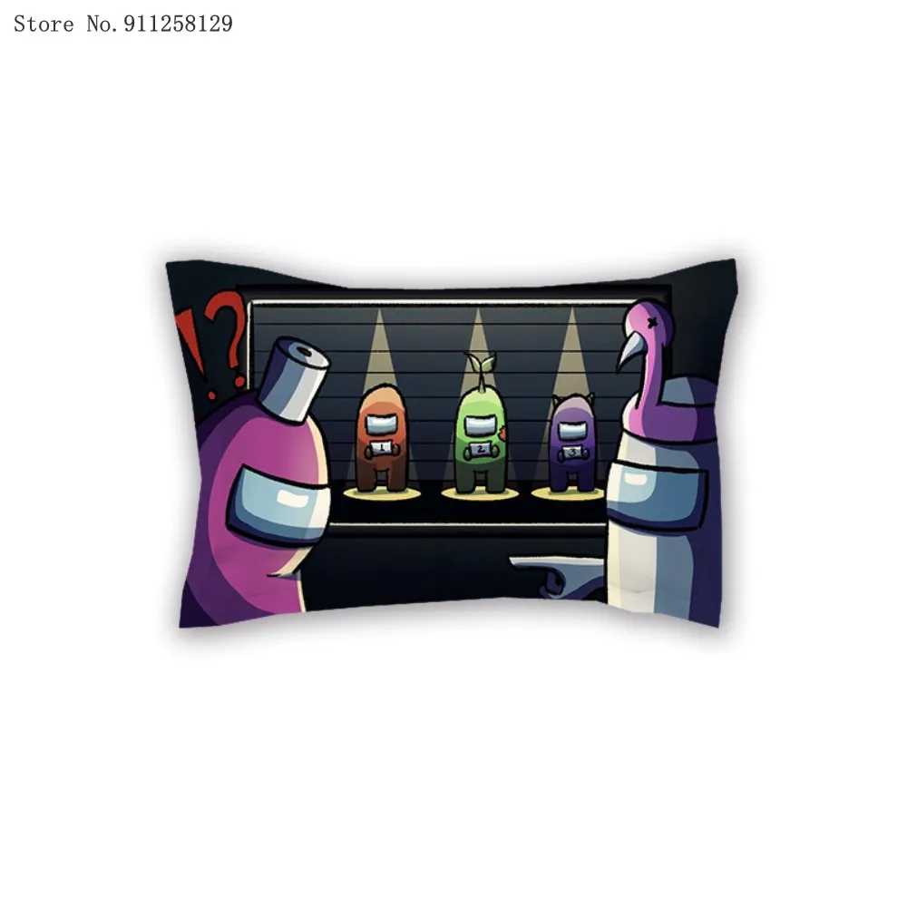

3D Print Among Us Pillowcase 50x75cm Cartoon Game Pillowcase 1 Pieces 2 Pieces For Boys Girls Couple Gift Style Pillow case