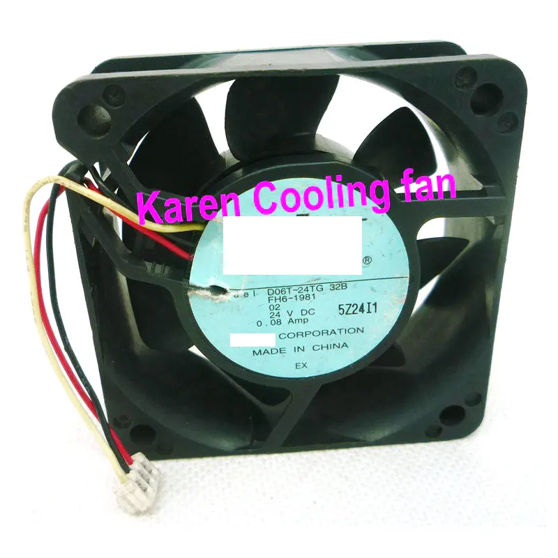 

6 см, 6025 дюйма, 24 В, а, Φ 32B, охлаждающий вентилятор