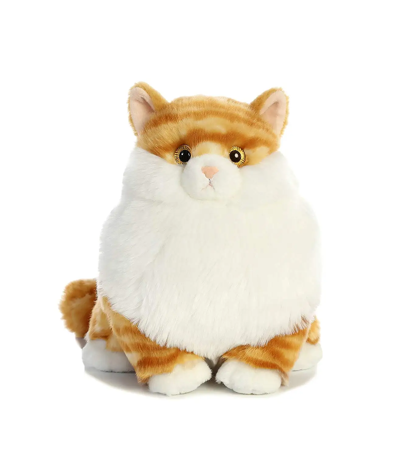 Плюшевая кукла Aurora World Fat Cat 30 см с большими блестящими глазами мягкая игрушка