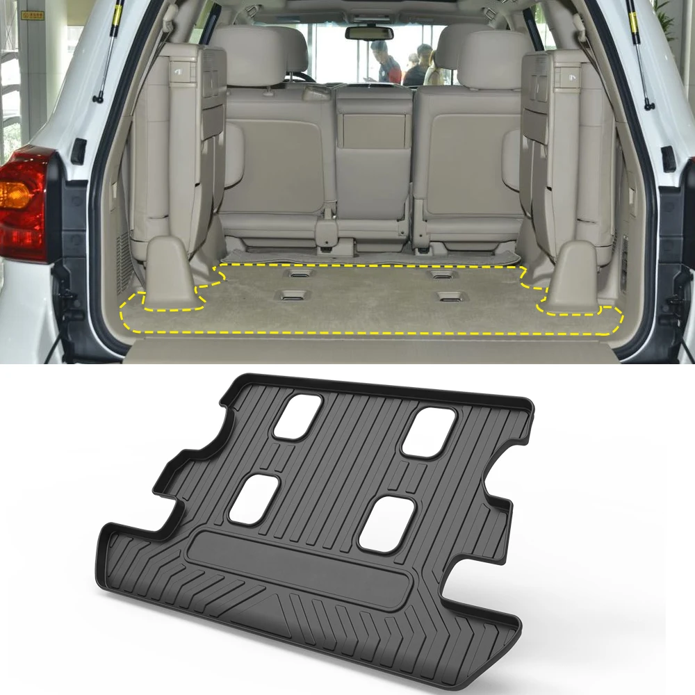 

For Toyota Land Cruiser J200 2007-2020 8-Seat Car Cargo Liner All-Weather TPE Non-slip Trunk Mats Boot Tray Carpet Accessories