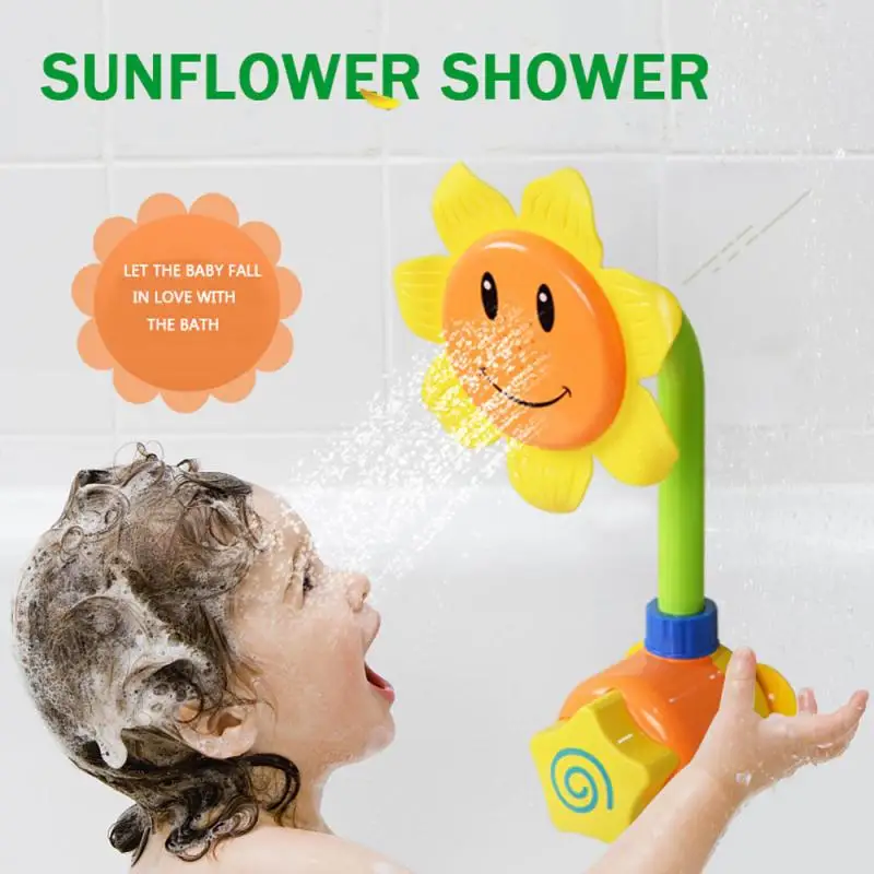 

Детская забавная игрушка для купания в воде, для малышей, для маленьких девочек/мальчиков, душевая лейка с подсолнухом, распылитель для воды...
