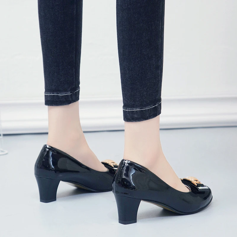 

Shoes Woman High Heels Pumps Women Shoes Patent Leather Sexy Elegant Ladies Shoes Platform Heels Shallow Slip On Wedding Shoes