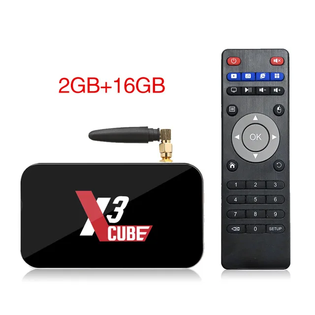 X3 Cube 2G16G Ugoos X3 PRO X3 cube Android 9,0 Смарт ТВ приставка Amlogic S905X3 2GB4GB DDR4 16G 32G 2,4+ 5G WiFi 1000M LAN BT5.0 4K HD медиаплеер - Цвет: X3 Cube 2G16G