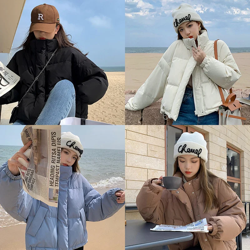 Hu Chuliang Хлеб Супермен зимняя короткая пуховая хлопковая куртка для женщин 2021