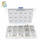 Набор 440 шт., нержавеющая сталь, Phillips,  2-56, 4-40,  6-32, шурупы гайки набор