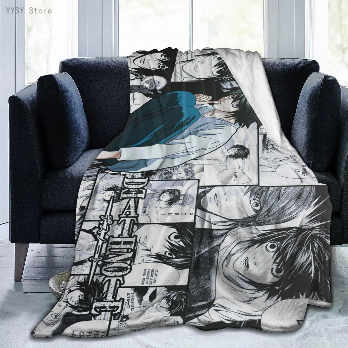 

Death Note (26) Anime printed Ultra-Soft Micro Fleece Blanket flannel throw Sherpa bedspread bedding sofa
