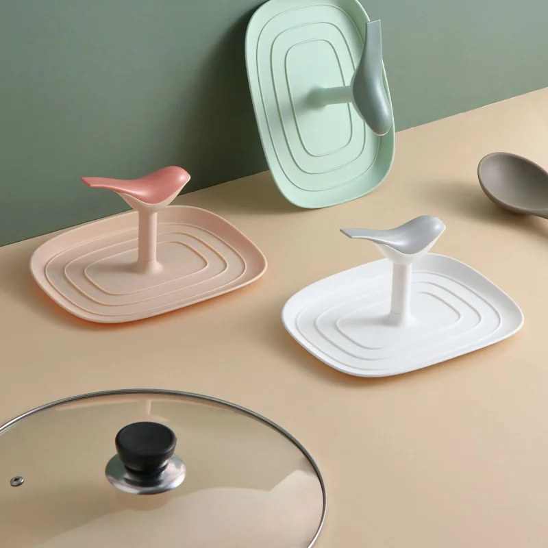 

New Kitchen Organizer Pot Lid Rack ABS Material Spoon Holder Pot Lid Shelf Cooking Dish Rack Pan Cover Stand Kitchen Tools